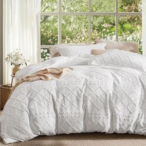 Luxurious White King Duvet Cover Set